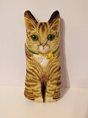 Vtg 1992 Boston Warehouse Cat Brown Tabby Kitten Hot Oven Mitt 11"